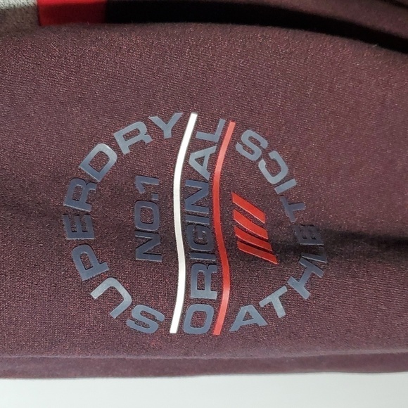 SuperDry- Mens Burgundy Trophy Hood Logo Hoodie Sz.Small - Picture 8 of 15